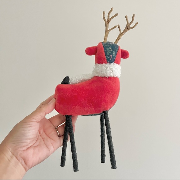 2022 Wondershop Target Plush Deer 9" Fabric Holiday Christmas Ornament Decor - Picture 4 of 6